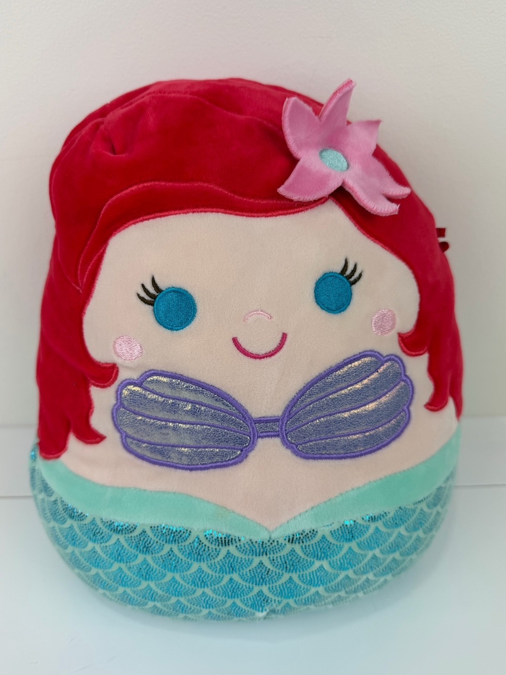 Disney Squishmallows Ariel The Little Mermaid Plush Pillow Kellytoy
